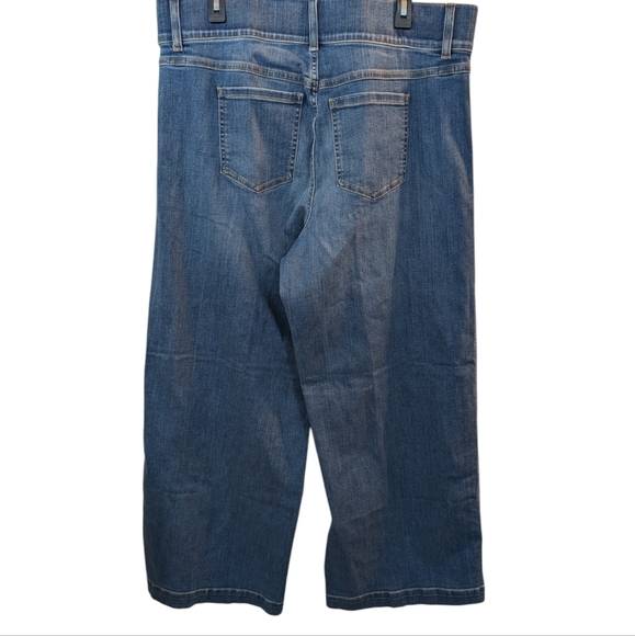 New Spanx Seamed-Front High Rise Wide Leg Jeans Vintage Indigo ..Size 2X - Picture 9 of 12